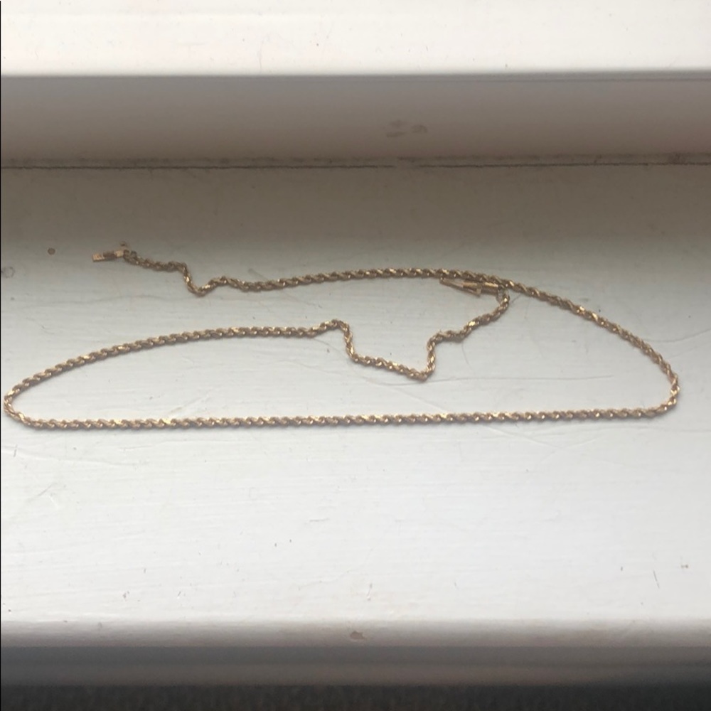 14k gold rope necklace